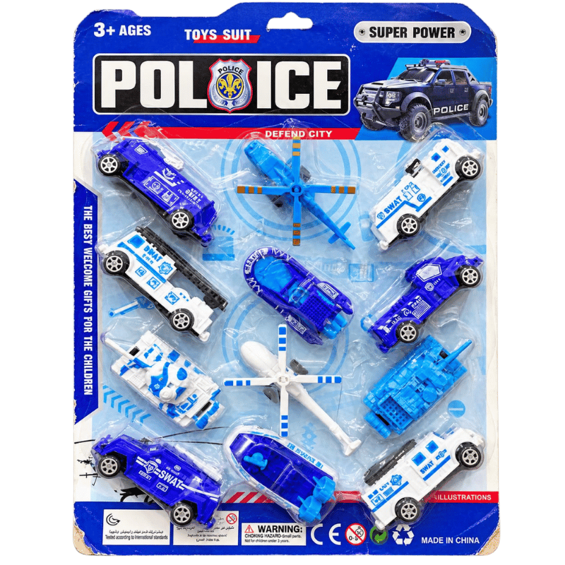 Juguete de transportes set x 12